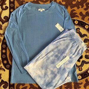 SONOMA Blue 2 piece Shirt and Pant Sleepwear Set